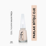 Flormar Beige Latte Nail Polish - High Pigment, Long Lasting, Chip Resistant - Salon Quality Manicure at Home