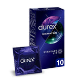 Durex Marathon Delay Condoms - Enhanced Performance for Adults & Couples | 10 Count