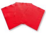 Red Natural Grain Deer-Tanned Cowhide –  Full Aniline Finish, 1.1–1.3 mm (3 oz), Pre-Cut Leather Sheets (8.5" × 11")
