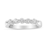 14K White Gold 1/2 Cttw Round-Cut 5-Stone Diamond Ring (H-I Color, SI1-SI2 Clarity) Size 7