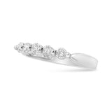 14K White Gold 1/2 Cttw Round-Cut 5-Stone Diamond Ring (H-I Color, SI1-SI2 Clarity) Size 7