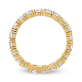 14K Yellow Gold 2.00 Cttw Shared Prong Set Round Cut Diamond Eternity Band (J-K Color, VS1-VS2 Clarity) - Ring Size 6.75