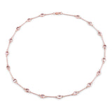 4.86 Carat Genuine Morganite .925 Sterling Silver Necklace