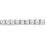 4.96 Carat Genuine White Topaz .925 Sterling Silver Bracelet