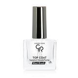 Golden Rose Gel Look Top Coat - Long-Lasting Glossy Nail Finish for Salon-Quality Nails