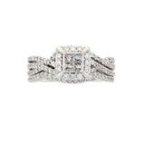 1.00ct Diamond Engagement Ring Set 10KT White Gold