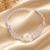 925 Sterling Silver Plated Platinum Deep Seashell Bracelet 24cm Adjustable for Women