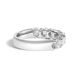 14K White Gold 2. 0 Cttw Diamond 7 Stone Band Ring