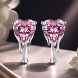 925 Sterling Silver CZ Earrings with Pavé Setting for Women