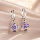 925 Sterling Silver Earrings with Pavé Setting CZ for Women