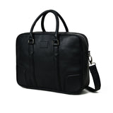 Texas Black Leather Briefcase
