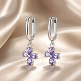 925 Sterling Silver Earrings with Pavé Setting CZ for Women