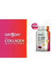 Day2Day Collagen Beauty Gummies - 60 Count Chewable Tablets with Hyaluronic Acid, Vitamin C & Zinc for Skin Health