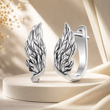 925 Sterling Silver Earrings with Oxidized Finish, 1.3x0.5cm for Women