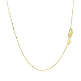 18k Yellow Gold Box Chain 0.6mm (0.60 mm)
