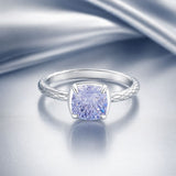 925 Sterling Silver Ring with Pavé Setting CZ, Size 6.0