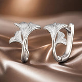 925 Sterling Silver Earrings - 1.3*0.95cm - Plated White Gold - For Women