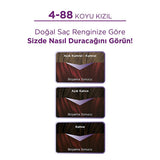 Palette Hair Dye - Intense Dark Red Color with Keratin & Nourishing Oils - 4-88 Koyu Kızıl