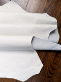White Italian Nappa Lambskin – Chrome-Tanned, Semi-Aniline Finish, 0.8–0.9 mm (2 oz), ~7 - 10 Sq Ft