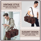 Vintage Dark Brown Traveller Duffle Bag