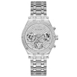 Guess Women's Silver Tone Multi-function