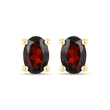 1.02 Carat Genuine Garnet .925 Sterling Silver Earrings