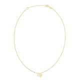 14K Yellow Gold Virgo Necklace