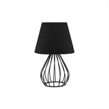 Homing Metal Table Lamp with Fabric Shade, E27 Socket, Adjustable Cord - LED Compatible