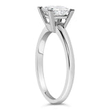 14K White Gold 1.0 Cttw Princess Lab-Grown Diamond Solitaire Engagement  Ring (F-G Color, VS1-VS2 Clarity) - Ring Size 7
