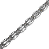 0.22 Carat Genuine Champagne Diamond .925 Sterling Silver Bracelet