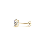2 cttw Certified IGI Lab Grown Round Diamond Stud Earrings 14k Yellow Gold (G/VS2)