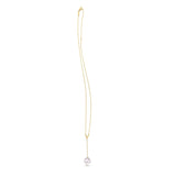 14k Yellow Gold Tesoro Pearl Lariat Necklace