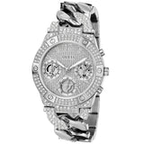 Guess Women's Trend Silver Tone Multi-function