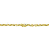 10K Yellow Gold 4 cttw Brilliant Round-Cut Diamond Graduating Riviera Statement Necklace (H-I Color, I2-I3 Clarity)