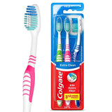 Colgate Manual Toothbrush with Tongue Cleaner - Extra Clean for Effective Oral Hygiene