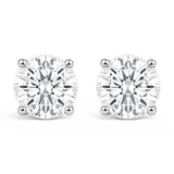 IGI Certified 14K Yellow Gold 1.00 Cttw Round Lab Grown Diamond Solitaire Stud Earrings
