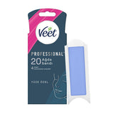 Veet Professional Facial Wax Strips for Sensitive Skin - Easy Hair Removal, Natural Ingredients, Long Lasting Results