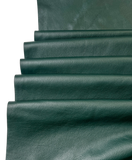 Pine Green Natural Grain Deer-Tanned Cowhide –  Full Aniline Finish, 1.1–1.3 mm (3 oz), ~20 Sq Ft