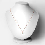0.70 Carat Genuine Morganite .925 Sterling Silver Pendant