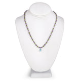 32.50 Carat Genuine Multi Stones .925 Sterling Silver Necklace