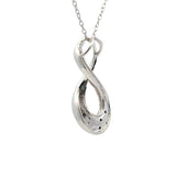 Natural .03ct Diamond Fashion Pendants Sterling Silver