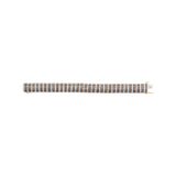 10K Yellow Gold 10-1/3 Cttw Alternating Coco Color and White Diamond 5 Row Tennis Bracelet (Brown/H-I Color, SI1-SI2 Clarity) - Size 7.25