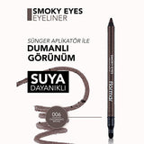 Flormar Smoky Eyes Bronze Eyeliner Pencil: Waterproof, Smudge-Proof, Long Lasting, & Highly Pigmented for Effortless Smoky Eyes