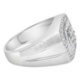 14K White Gold Men's 1 CTTW Diamond Band Ring