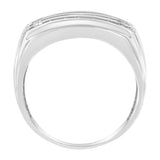 14K White Gold Men's Diamond Channel Set Band Ring (1 cttw, H-I Color, SI2-I1 Clarity)