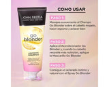 John Frieda Go Blonder Lightening Shampoo for Blonde Hair - 250ml, Nourishing & Strengthening