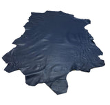 Navy Italian Nappa Lambskin – Chrome-Tanned, Semi-Aniline Finish, 0.8–0.9 mm (2 oz), ~7 - 10 Sq Ft