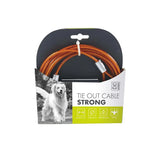 M-Pets Strong Garden Tie-Out Cable for Dogs Orange 4.5m