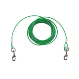 M-Pets Strong Garden Tie Out Cable for Dogs 9m Green