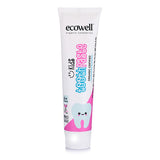 Ecowell Organic Children's Toothpaste - Cosmos Certified, Vegan, Blackberry Flavored for Kids 6+ Months